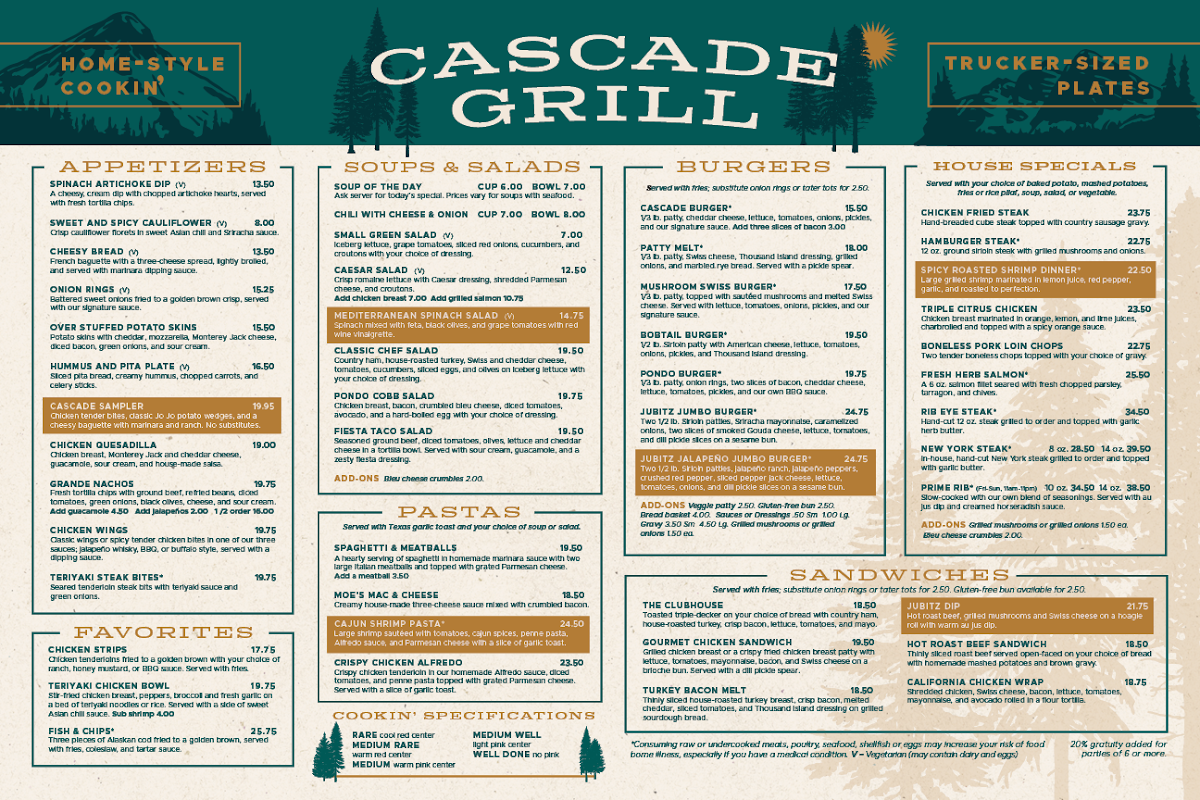 Cascade Grill Menu - Image 3